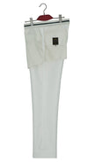 Cotton Twill White Sta Press Mod Trouser