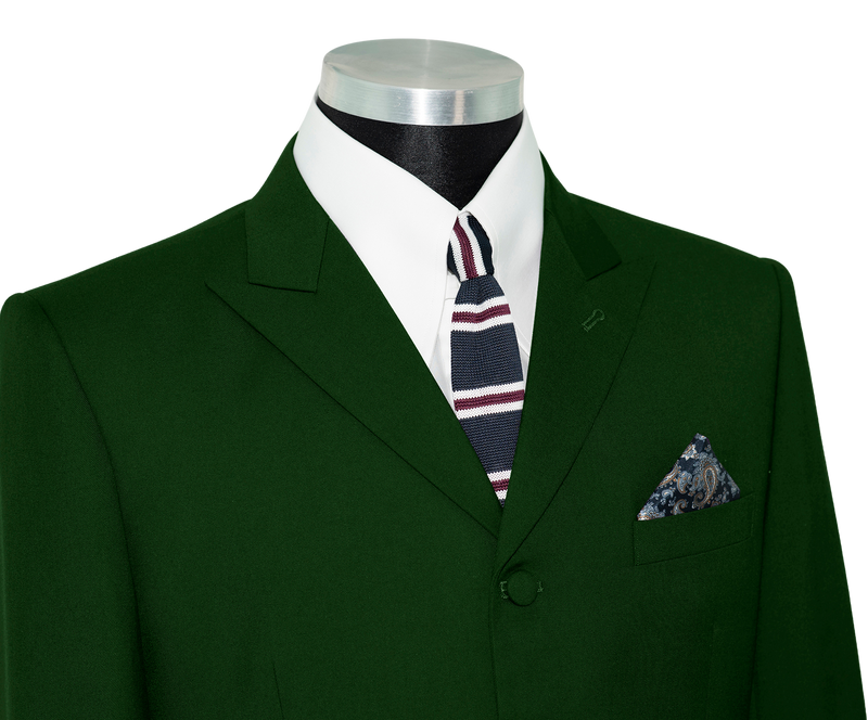 Paul Weller Peak Lapel 4 Button Green Mod Suit