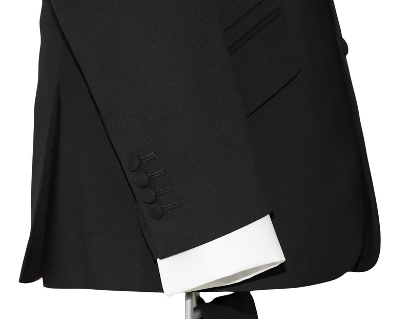 SALE Gordon Waller Peak Lapel Black Mod Suit (40 Regular, Trouser 34, I.L. 34)