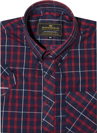 Button Down Red & Black Check Mod Shirt