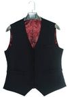 Classic Black V Cut Waistcoat