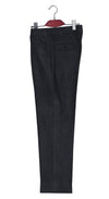 Ronnie Barker Flannel Wool Charcoal Men's Mod Trouser