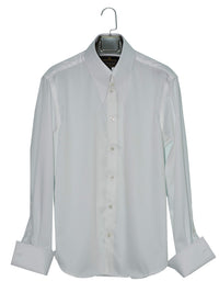 Spearpoint Tab Long Collar White Mod Shirt