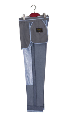 Tweed Herringbone Sky Colour Mod Trouser