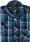 Button Down Blue Check Mod Shirt