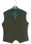 SALE Olive Notch Lapel Waistcoat (40 Regular)