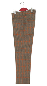 Orange Check 60's Mod Trouser