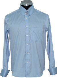 Penny Tab Collar Sky Mod Shirt