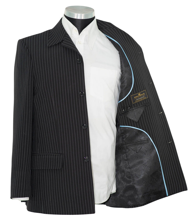 The Beatles Black Pin Stripe Suit