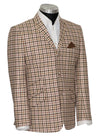 Mike Smith Gun Club Check Brown Mod Jacket Blazer