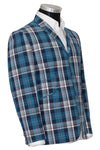 Steve Marriott Classic Blue Madras Check Mod Blazer