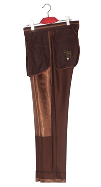 Original Mohair Golden Coffee 2 Tone Mod Trouser