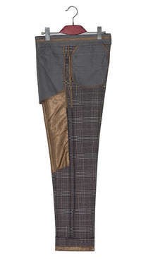 Tweed Prince of Wales Check Vintage Mod Trouser