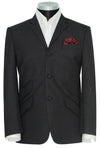 Allan Clarke Cashmere Wool Charcoal Mod Blazer