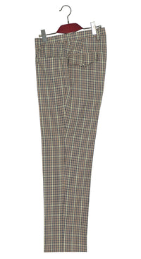 Multicolor Plaid Check 65's Men's Mod Trouser