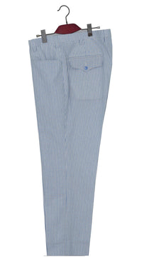 SALE Weller Sky Stripe 3/6 Double Breasted Mod Suit (40 Regular, Trouser 34, I.L.30)