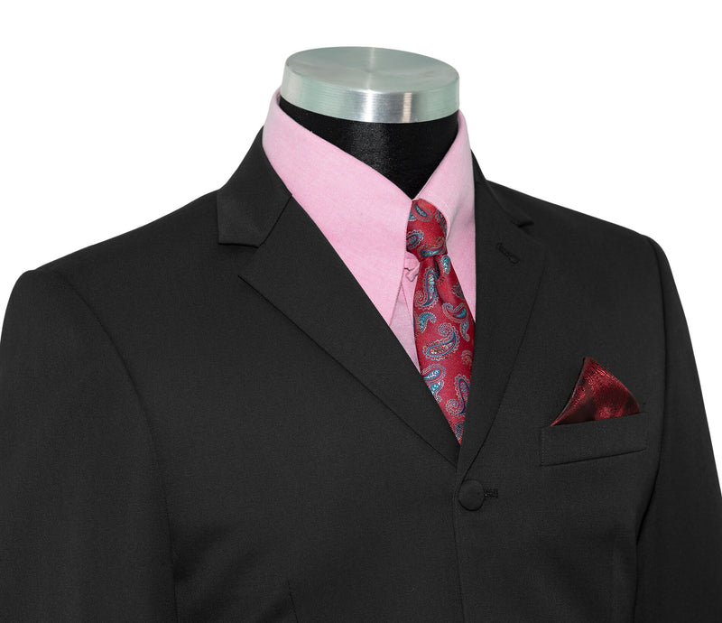 Gordon Waller Slim Fit Classic Black Mod Suit