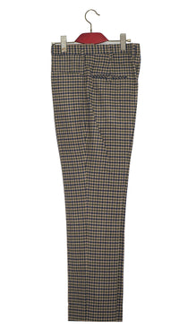 Green Gingham Check Wool Mod Trouser