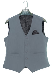 Classic Light Grey V Cut Waistcoat