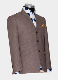 Rick Huxley 60's Tweed Brown Dogtooth Suit