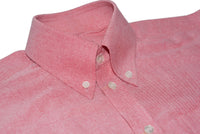 Oxford Cotton Pink Button Down High Collar Mod Shirt