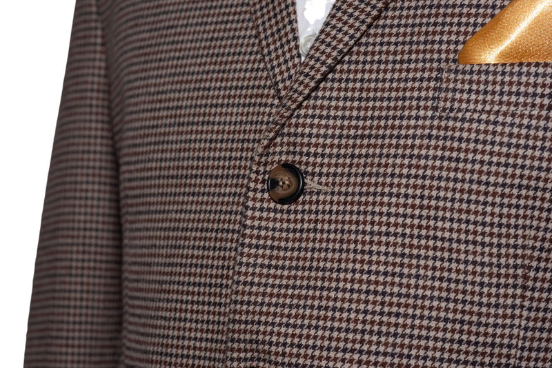 Rick Huxley 60's Tweed Brown Dogtooth Suit