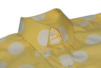 Daffodil Yellow Polka Dot Mod Shirt