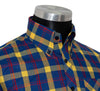 Button Down Yellow & Blue Check Mod Shirt