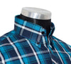 Button Down Blue Check Mod Shirt