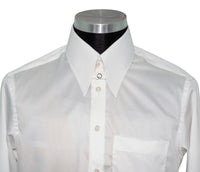 Tab Collar White Mod Shirt