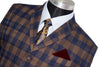 Rick Buckler Buffalo Check Brown 3 Button Mod Suit