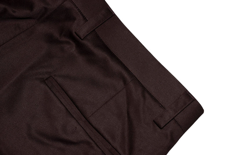 Premium Quality Chocolate Sta Press Mod Trouser