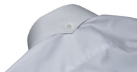 Oxford Cotton White Button Down High Collar Mod Shirt