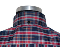 Button Down Red & Navy Check Mod Shirt