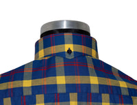 Button Down Yellow & Blue Check Mod Shirt