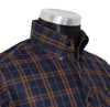 Button Down Dark Brown Check Mod Shirt