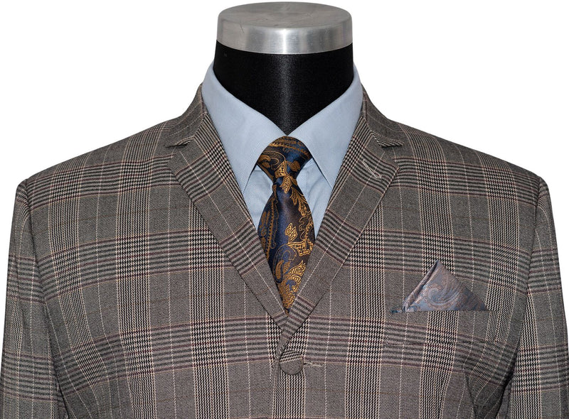 Keith Hopwood POW Burgundy Grey Mod Suit