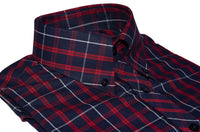 Button Down Red & Black Check Mod Shirt