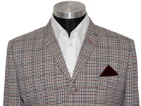 Bob Henrit Gun Club Check Grey Mod Blazer