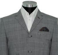 Vintage Grey POW Check Mod Blazer