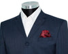 Wool Super Soft Navy Herringbone Mod Blazer