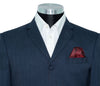 Wool Super Soft Navy Herringbone Mod Blazer