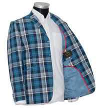 Steve Marriott Classic Blue Madras Check Mod Blazer