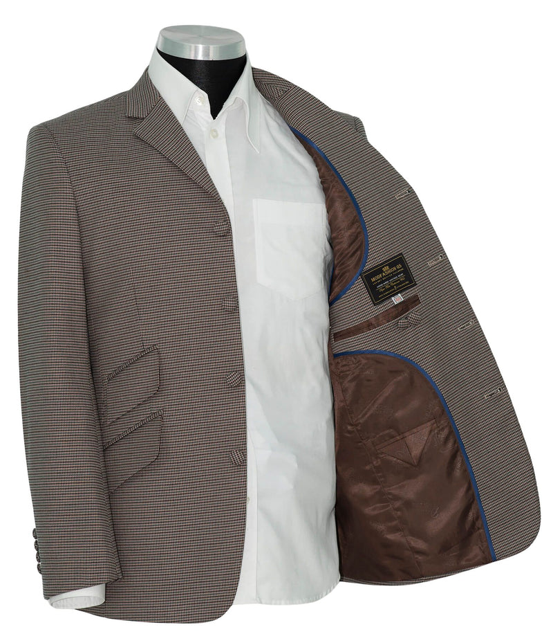 Keith Richards Classic Brown 1960's Mod Blazer Jacket