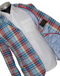 Weller Madras Check Jacket Mod Blazer