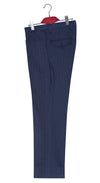 Wool Herringbone Navy Mod Trouser