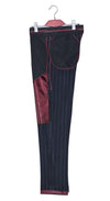 Richard Harris Slim Fit Navy-Blue Pinstriped Mod Trouser