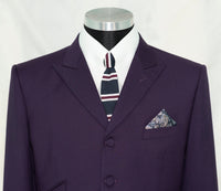 Paul Weller Peak Lapel 4 Button Purple Mod Suit