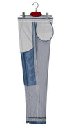 1960's Mod Style Sky Blue Striped Summer Mod Trouser