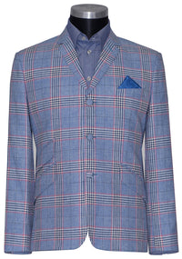 Paul McCartney Linen Sky Colour Check Mod Blazer